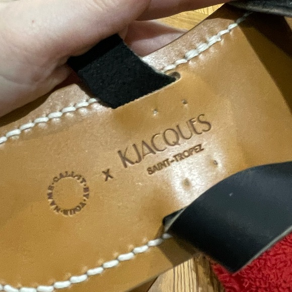 K.Jacques French Handcrafted Leather Slingback Sandals from St.Tropez (US 7) NWT - Picture 4 of 8